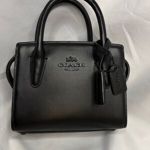 Coach Classic Black Leather mini bag